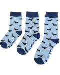 Miss Sparrow: Kinder Socken Bambus Dackel denim 4-6 Jahre