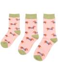Miss Sparrow: Kinder Socken Bambus Dackel rosa 4-6 Jahre