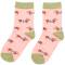 Miss Sparrow: Kinder Socken Bambus Dackel rosa 7-9 Jahre