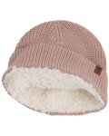 Babys Only: Baby Mütze gestrickt Teddyfutter rosa 12-18 Monate