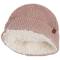 Babys Only: Baby Mütze gestrickt Teddyfutter rosa 12-18 Monate