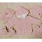 Babys Only: Baby Strickjacke Kapuze+Teddyfutter rosa 68