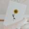 Eulenschnitt: Postkarte Sonnenblume Aquarell