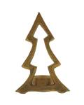 Home Society: Kerzenhalter Tannenbaum gold -Kerze XL
