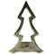 Home Society: Kerzenhalter Tannenbaum silber-Kerze XL