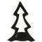 Home Society: Kerzenhalter Tannenbaum schwarz-Kerze XL