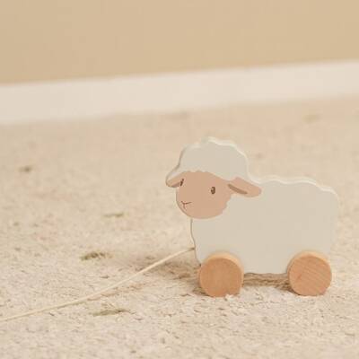 Little Dutch: Nachziehtier Schaf Holz FSC