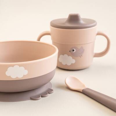 Done by Deer: Kindergeschirr powder Foodie 3erSet