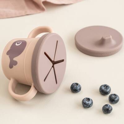 Done by Deer: Trinklernbecher-Snackbecher rosa Foodie