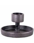 Home Society: Kerzenhalter Metall schwarz S Kerze XL