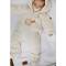 Cloby: Teddy Anzug Bio-Baumwolle creme 3-6 Monate