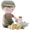 Little Dutch: Stoffpuppe Farmer Jim mit Huhn 35cm