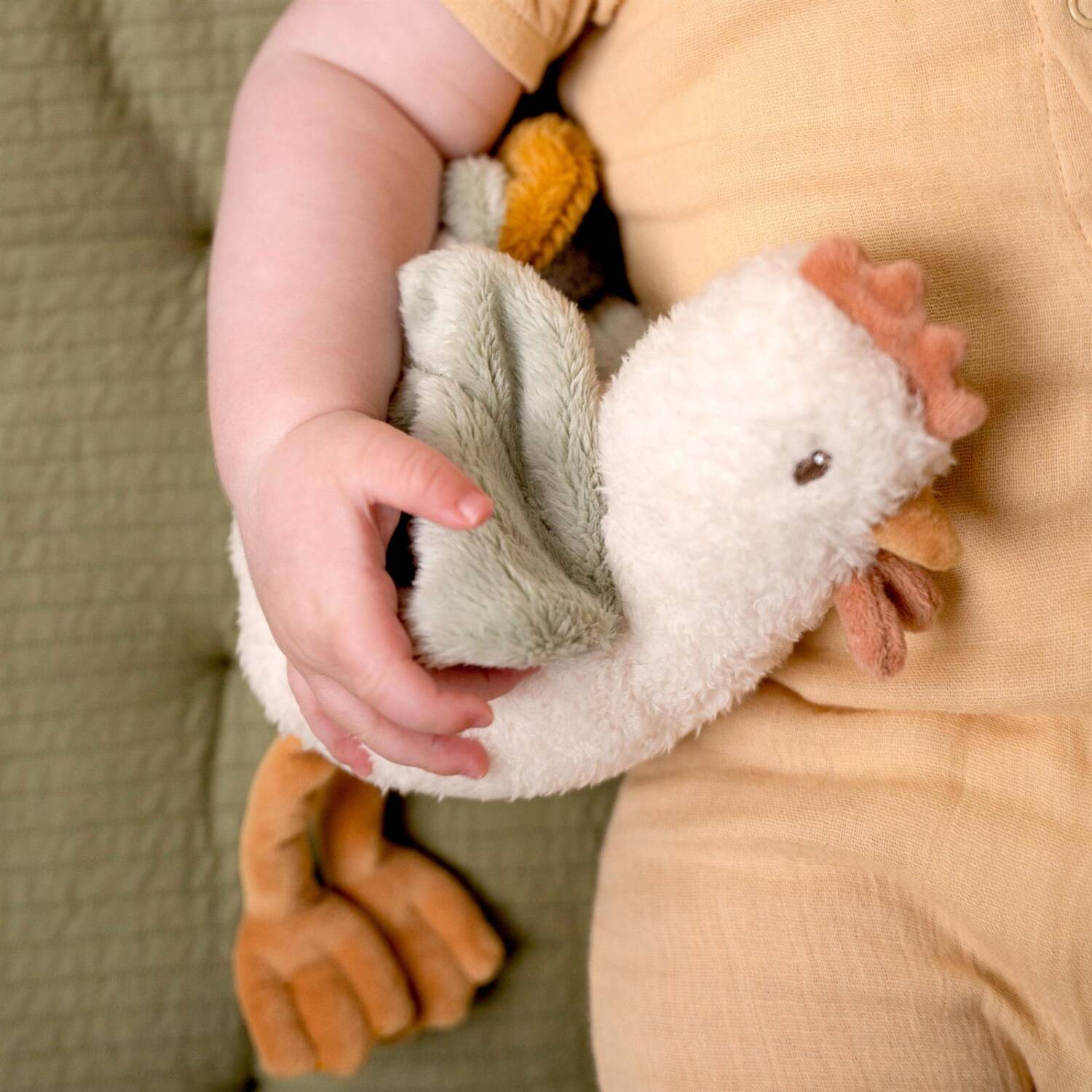 Little Dutch Soft Cuddly Toy Chicken - 17 Cm Farm Animal Plush For Babies
