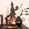 Home Society: Kerzenhalter Hirsch/Tannenbaum schwarz