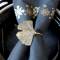 Chic Antique; Serviettenring Ginko-Blatt gold