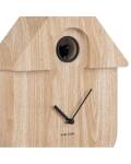 Karlsson: Wanduhr mit Kuckucksfunktion das sich ein- und ausschalten lässt in hellem Holz