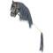 Steckenpferd Hobby Horse grau Open mouth byAstrup
