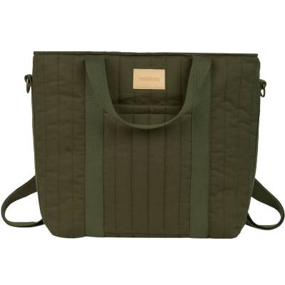 Nobodinoz: Wickeltasche-Rucksack Hyde Park grün