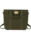 Nobodinoz: Wickeltasche-Rucksack Hyde Park grün