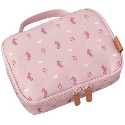 Fresk: Lunchbag isolierend Seahorse rosa 24x15x7cm