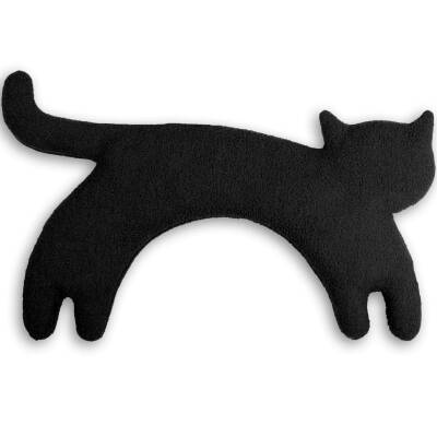 Leschi: Wärmekissen Katze schwarz für Nacken-Schulter