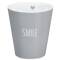 Krasilnikoff: Happy Mug Becher Smile grau