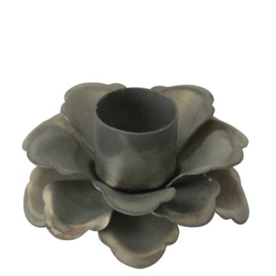 Krasilnikoff: Kerzenhalter Zink Blume Ø 9cm