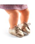 Pomea Puppen Schnürschuhe in gold für Puppen in...