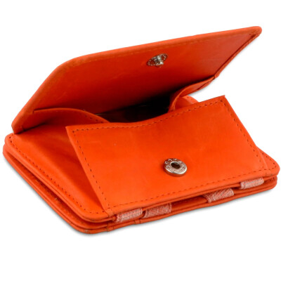 Hunterson Magic Strap Geldbeutel mit Kleingeldfach orange