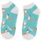 Miss Sparrow: Bambus Sneaker Socken Yoga hellblau