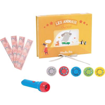 Moulin Roty: Kinobox Tiere Projektionsleuchte