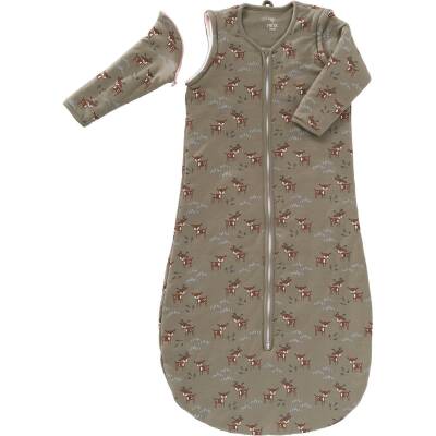 Fresk: Schlafsack 110cm Ärmel abnehmbar oliv Deer