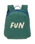 Lässig: Kinderrucksack Cord Little Gang Fun grün