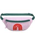 Lässig: Bauchtasche Cord Little Gang Rainbow lila