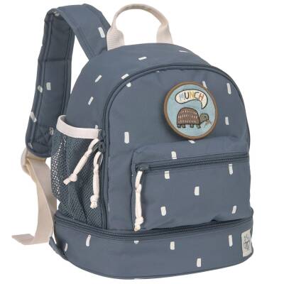 Lässig: Kinderrucksack Happy Print blau