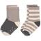 Lässig: Antirutsch Kinder Socken grau 2erPack Bio-BW 23-26