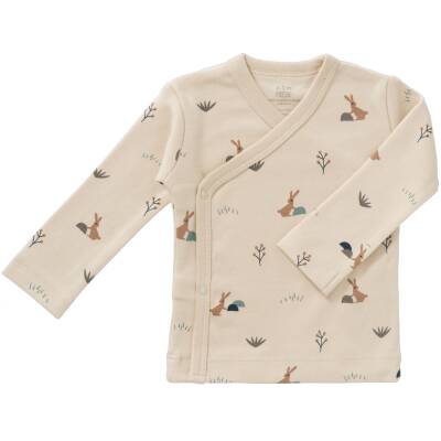 Fresk: Baby Wickelshirt Rabbit creme Bio Baumwolle