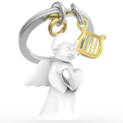 Schlüsselanhänger Schutzengel Metall Metalmorphose