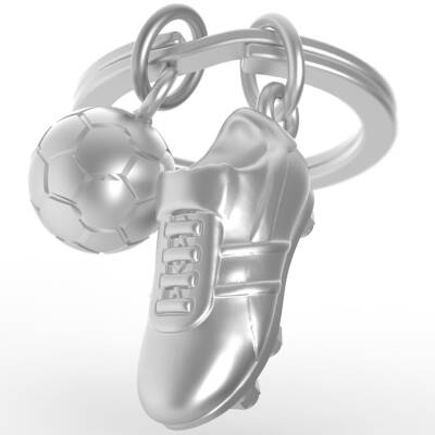 Schlüsselanhänger Fußball Metall Metalmorphose