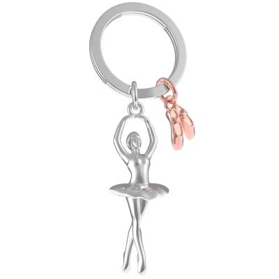 Schlüsselanhänger Ballerina Metall Metalmorphose