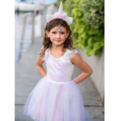 Great Pretenders: Feenkleid Regenbogen mit vielen Pailletten für Kinder von 5-6 Jahren