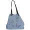 The Moshi: Schultertasche bestickt blau Ella