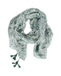 The Moshi. Schal grün gemustert Floral Sadie