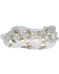 The Moshi: Armband/Halskette elastisch creme Sofia