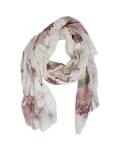 The Moshi: Schal creme-rosa mit Golddruck Maja