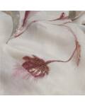 Cremefarbener Schal mit Aufdruck in rosa und gold von the...