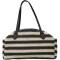 The Moshi: Kleine Schultertasche Bast-Optik gestreift