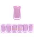Kerze im Glas-Votivkerze rosa 6er-Set 3x5cm