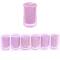 Kerze im Glas-Votivkerze rosa 6er-Set 3x5cm