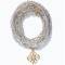 Lumisha: Halskette Mini-Kristallkette silber 92cm gold